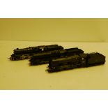 Hornby 00 Gauge Locomotives and Tenders, BR green 4-6-0 45515 'Caernarvon', BR black 4-6-0 45455 and