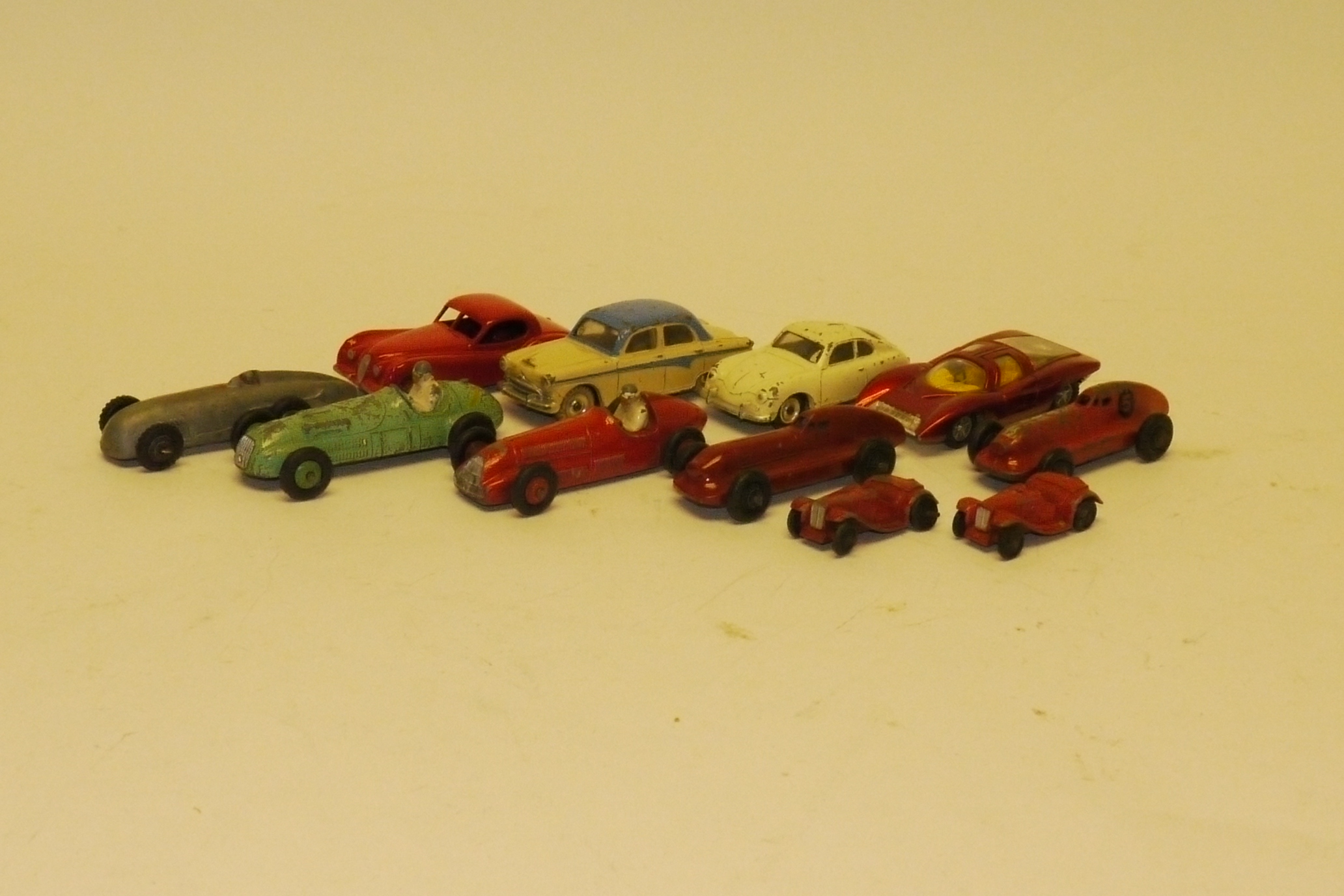 Play-Worn Dinky Toys Competition Cars and Others, Including pre and post-war, Hotchkiss, H.W.M.