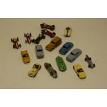 Dinky Toys Competition Cars and Road Cars, Play-worn, pre and post-war examples with some repaints