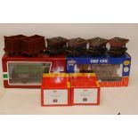 Gauge 1 Rolling Stock by Various Makers, including 4 boxed narrow-gauge Iron Mt coal cars by AMS,