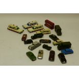 Playworn Post-War Diecast Models, A collection of commercial, private and military vehicles,