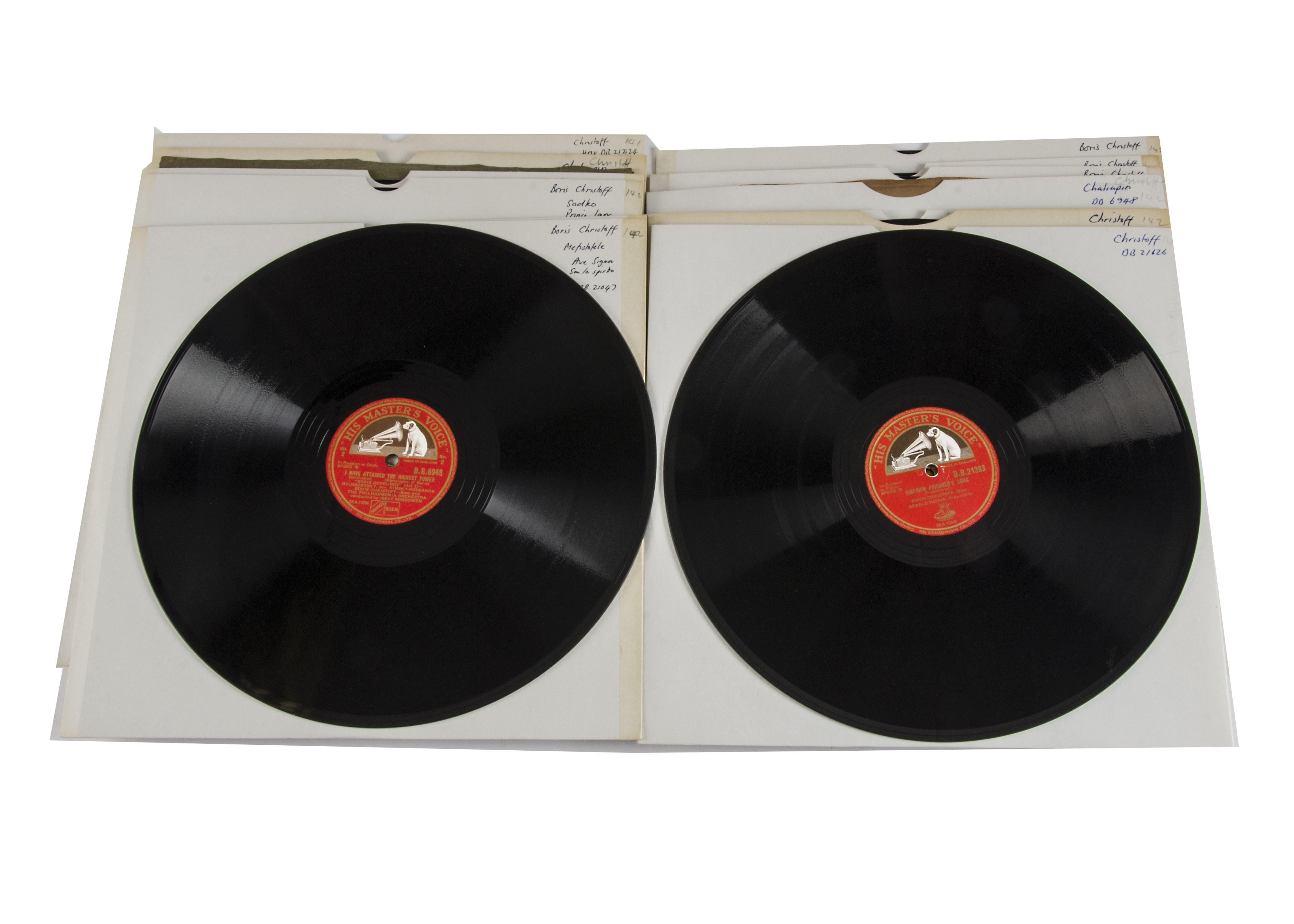 Christoff, 12-inch records: sixteen HMV (16)