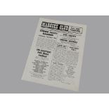 Marquee Club, original double sided single sheet of events for September 1965, artists include The