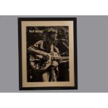 Neil Young / Promo Photograph, large 27" x 21" Framed Warner Brothers Promo Photograph of Neil Young