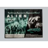 Alien/The Fog poster, double bill promotional poster 1979/80 generally good condition with one small