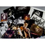 Led Zeppelin/Queen/Who, a variety of photographs, seventeen postcard size or smaller of Keith