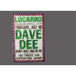 Dave Dee, Dozy, Beaky, Mick & Tich Locarno Swindon concert poster (20”x 30”), 15th July 1965, in
