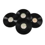 Fonotipia, 10¾-inch records: Verdi Centenary disc, De Angelis and two de Hidalgo, in 12-inch white