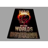 War of the Worlds/Pacific Rim, two large vinyl wall hangings 2.4m x 1.5m 'War of the Worlds'