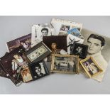 Elvis Presley, large collection of Elvis Memorabilia including Brel Postcards, Original Photos,