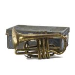 Cornet, Thibouville cornet - stamped Thibouville Lamy - London - in hard carrying case with