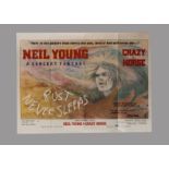 Neil Young / Crazy Horse / Poster, 78 cm x 50 cm landscape style Original Promotional Poster for