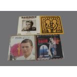 David Bowie / Overseas releases, four 7" singles from Japan, Spain and Germany comprising David