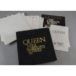 Queen, The Complete Works - Fourteen LP 1985 UK Box Set (QB 1) with Inner sleeves, Book, Itinerary