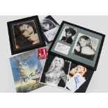 Photographs/Signatures, framed and glazed Barbra Streisand photograph 42cm x 36cm with signature