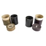Phonograph cylinders, Salon size: Pathe 3426, Mme Gregoire, in maroon carton; La Bonne Presse 535