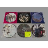 Picture Disc LPs, eight Picture Disc albums with artists comprising Rolling Stones, Rush, Bruce