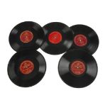 Plancon, red G&T 10-inch records: Faust (London 2-2663), Caid (London 2-2664), Faust (London 2-