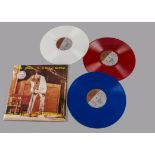 Neil Young / Don't Spook The Crazy Horse, triple album pressed on Red, White and Blue Vinyl - In