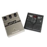 Effects Pedals, electro-harmonix octave multiplexer together with a Zoom 505 compact multi effects