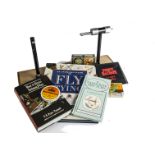 Angling Equipment, Fly Tying, a Curver storage box containing many tinsels, raffia, silks,