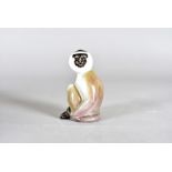 A Royal Doulton Langur Monkey porcelain figurine, marked HN2657 to base, 11 cm H