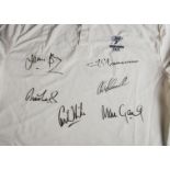 Cricket Shirt, Yorkshire XLL shirt signed by six players, David Byers, Chris Silverwood, Matthew