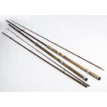 Angling Equipment, Rods, a Billy Lane "Swing Tip", 9' , 2pce brown hollow fibreglass rod (