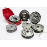 Angling Equipment, a pair of Intrepid Gear fly, fly reels, together with four spare spools and a