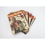 Boxing & Wrestling, a quantity of 'Boxing & Wrestling' magazines from 1952 to 1957, sixty two in