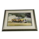 Motor Racing, a Francois Delecour Limited Edition print, World Rally Series 93, Ford Escort RS