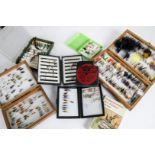 Angling Equipment, Fly boxes, a selection of approx 12 wooden and plastic fly and lure boxes, some