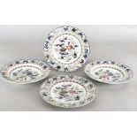 A 19th Century Masons Ironstone part dinner service, comprising eight dinner plates, four soup bowls