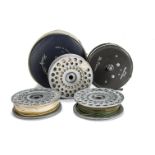 Angling Equipment, Reel, a Hardy Princess fly reel in Hardy plastic zipped pouch and three spare