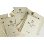 Royal Ascot, Race Cards 1979 -6, 1980-3, 1981-4, 1982-4, 1983-4, 1984-4, 1985-13, 1986-8, 1988-7,