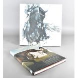 Book: The Horse, A Celebration of Horses in Art by Rachel Barnes & Simon Barnes, together with two