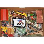 Britains Lead Farm, Including, various animals, buildings, figures and accessories and a fox and
