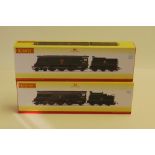 A pair of Hornby (China) unbuilt BR green West Country Class Locomotives, R3310 34006 'Bude' and