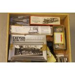 Unmade and Part-Built OO Gauge Various Locomotive and Tender Kits, including unmade Wills SR 'Q'