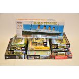 Military and Titanic Model Kits, A boxed collection of 1:35, 1:48, and 1:72 scale, WWII, era