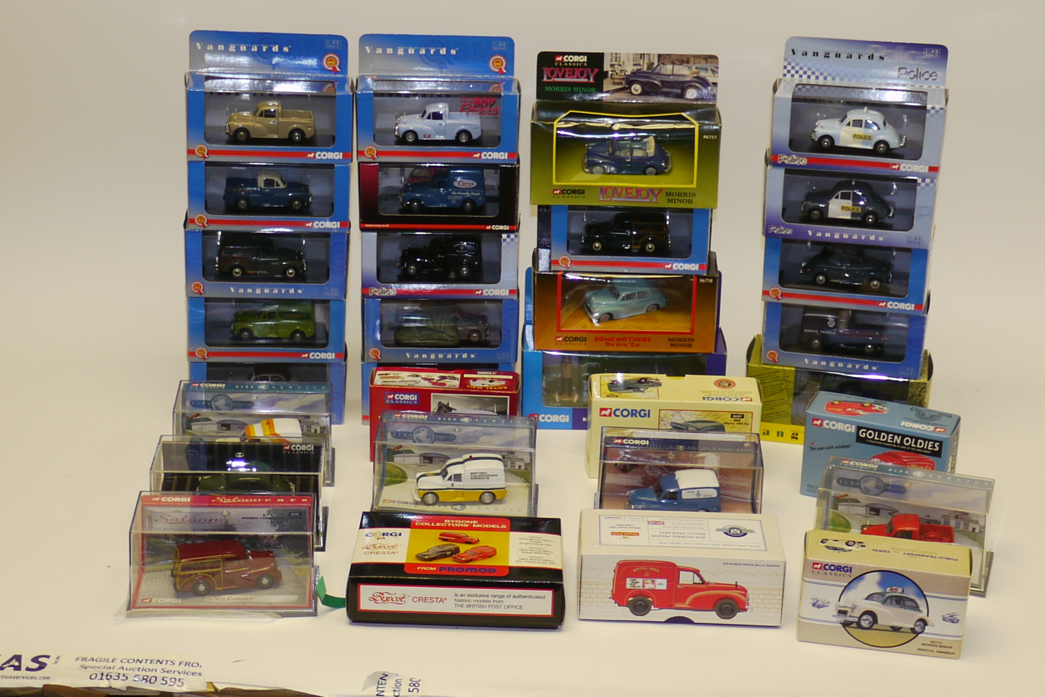 Boxed Corgi and Lledo, All 1:43 scale vintage commercial and private Morris vehicles, including