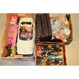 Modern Barbie, Action Figures and other Toys, Three factory sealed Barbie dolls, 1986 Barbie Ferrari