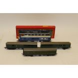 Boxed Triang/Hornby OO Gauge Diesel and Electric Multiple Trains, comprising SR green R156