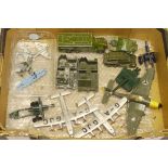 Post-War Play-Worn Military Models, Including Dinky Junkers JU 87B (721) and York aircraft (2),