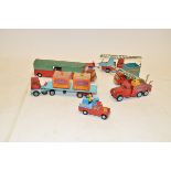 Play-Worn Corgi Chipperfield's Circus, Including, Articulated Horse box, International Truck,