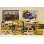 Military Model Kits, A boxed collection of 1:35 scale German and Allied world war II military