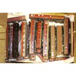 Unboxed BR Maroon OO Gauge Coaching Stock by Various Makers, many repainted, but including an