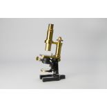 A Carl Zeiss lacquered and black-enamelled brass Compound Monocular Microscope, serial no. 7981,