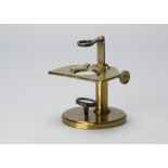 A late 19th Century Zentmayer lacquered brass Dissection Microscope, with two lenses, plano-