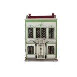 A G & J Lines No 14 Dolls' House 1906-13, with central front door with lion head knocker, columned